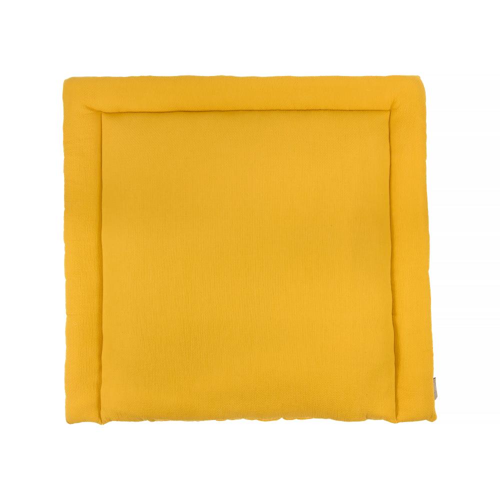 KraftKids Wickelauflage Doppelkrepp Gelb Mustard breit 60 x tief 70 cm passend für Waschmaschinen-Aufsatz von KraftKids