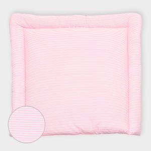 miniFifia Wickelauflage Streifen rosa breit 78 x tief 78 cm z. B. für MALM oder HEMNES Kommodenaufsatz von KraftKids
