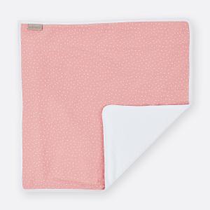 KraftKids Wickelunterlage Musselin rosa Punkte 3 Lagen wasserundurchlässig weich Frotte 100% Baumwolle