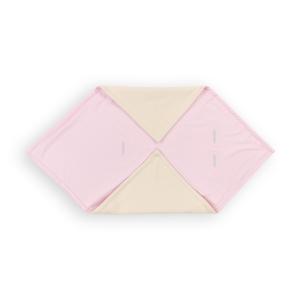 KraftKids Decke für Babyschale Winter weiße Punkte auf Rosa