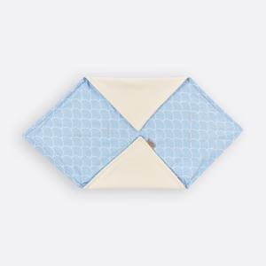 KraftKids Decke für Babyschale Winter weiße Halbkreise auf Pastelblau