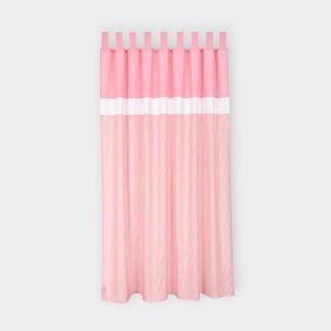 miniFifia Gardinen Unirosa und Streifen rosa Inhalt: 2 Schals