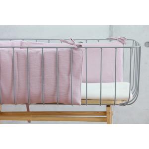 KraftKids Nestchen Doppelkrepp Rosa Nestchenlänge 60-60-60 cm für Bettgröße 120 x 60 cm